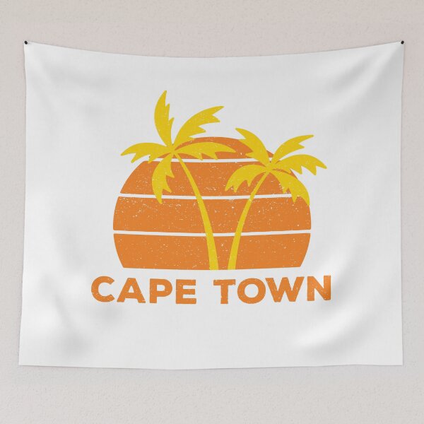 Aperçu de l'œuvre Cape Town Retro créée et vendue par teesaurus.