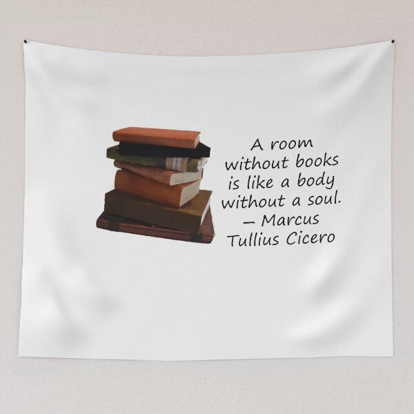 Item preview, A room without a book is like a body without a soul designed and sold by myatticstudio.