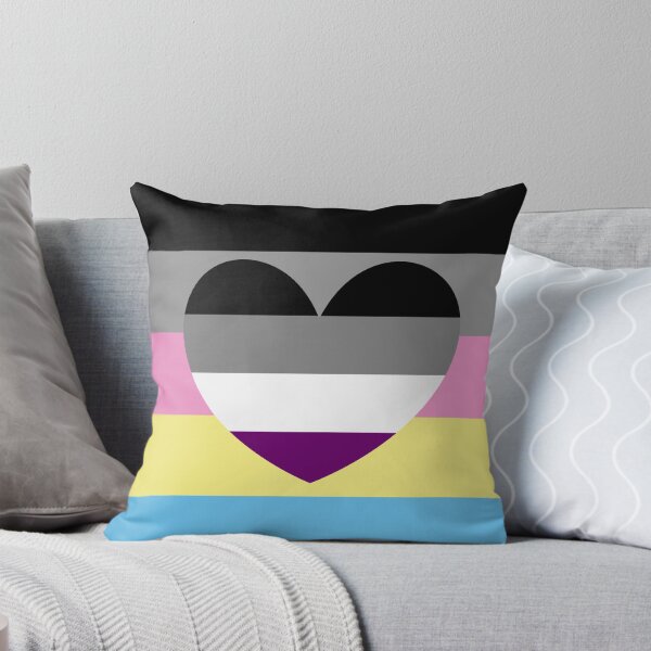 Item preview, polygender flag with asexual heart designed and sold by Simplipride.