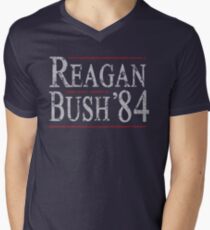Retro Reagan Bush '84 Men's V-Neck T-Shirt