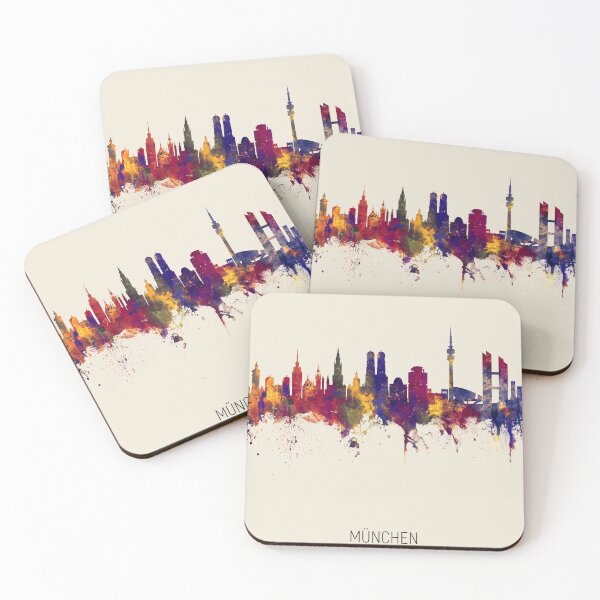Item preview, Munich Germany Skyline designed and sold by ArtPrints.