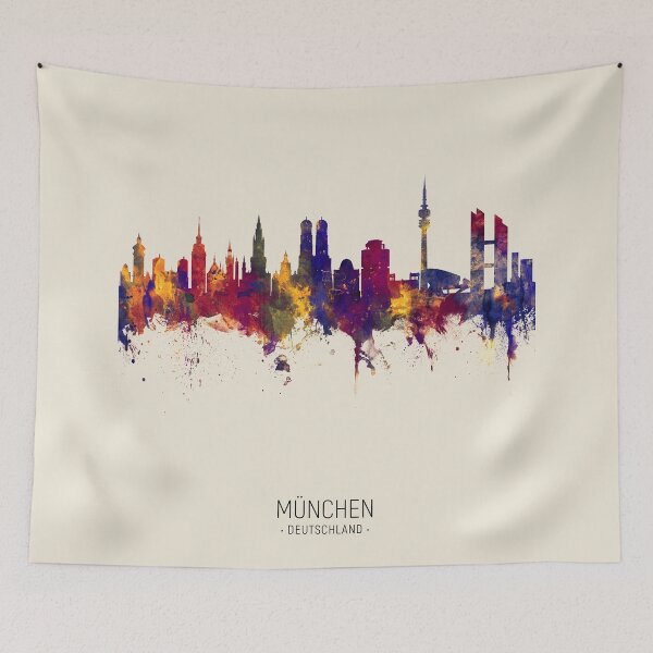 Item preview, Munich Germany Skyline designed and sold by ArtPrints.