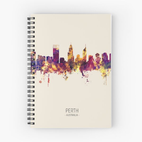 Aperçu de l'œuvre Perth Australia Skyline créée et vendue par ArtPrints.