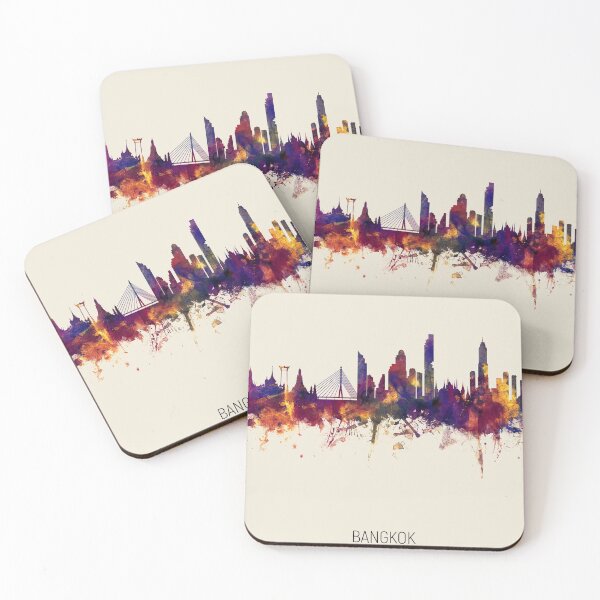 Artikelvorschau, Bangkok Thailand Skyline entworfen und verkauft von ArtPrints.
