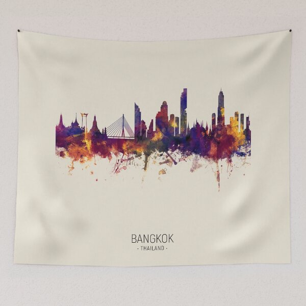 Artikelvorschau, Bangkok Thailand Skyline entworfen und verkauft von ArtPrints.