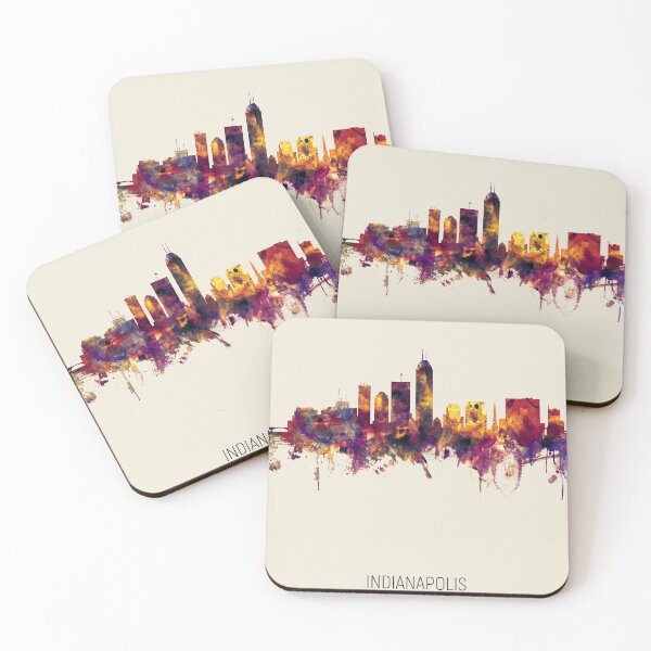 Aperçu de l'œuvre Indianapolis Indiana Skyline créée et vendue par ArtPrints.