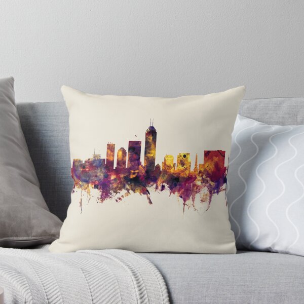 Aperçu de l'œuvre Indianapolis Indiana Skyline créée et vendue par ArtPrints.