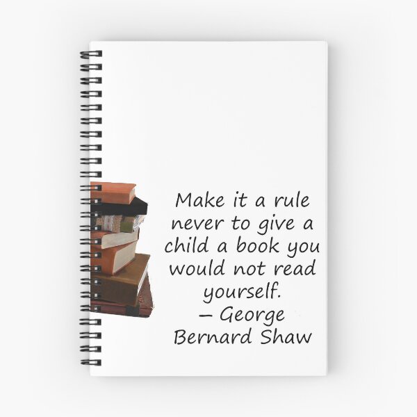 Item preview, never to give a child a book you would not read yourself. designed and sold by myatticstudio.