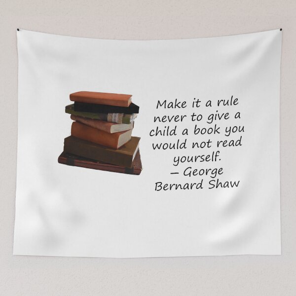 Item preview, never to give a child a book you would not read yourself. designed and sold by myatticstudio.
