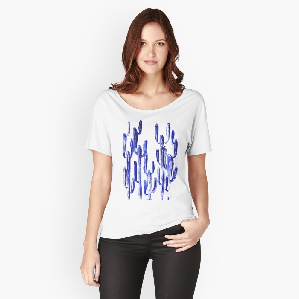 Indigo Kaktus Loose Fit T-Shirt