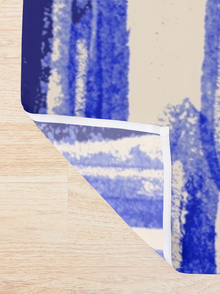Alternative Ansicht von Indigo Kaktus Duschvorhang