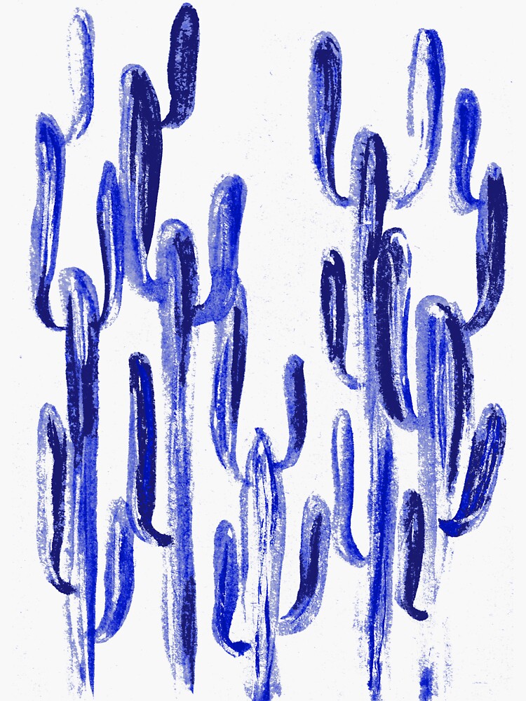 Indigo Kaktus von RanitasArt