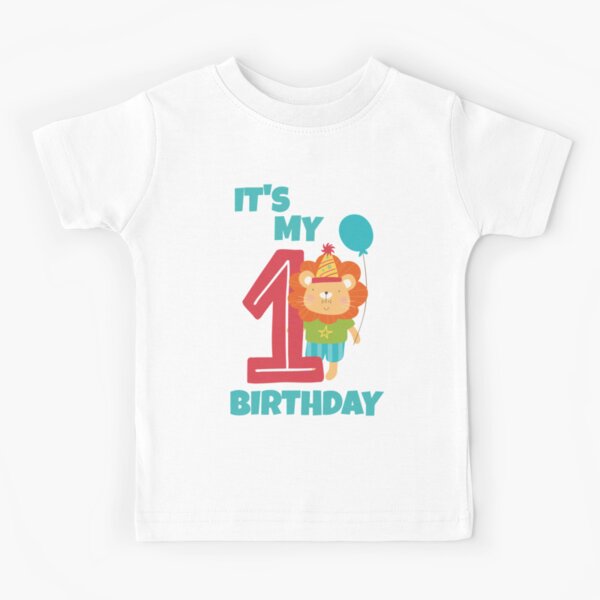 It s My 1st Birthday Happy 1st Birthday Happy first Birthday for boys and girls Kids T Shirt for Sale by Marwa Sharafeldin Redbubble