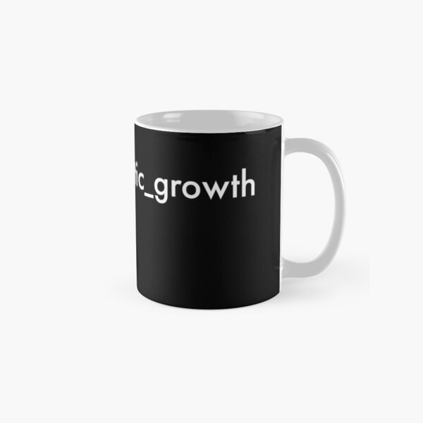 post-traumatic growth mental heath awareness hashtag on black Classic Mug
