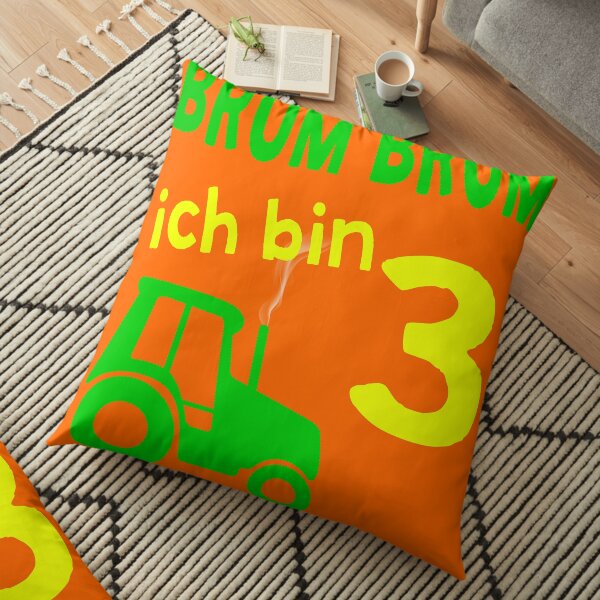 Traktor Trekker 3rd years birthday Floor Pillow
