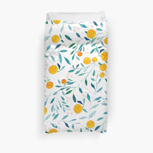 Orange Tree Duvet Cover