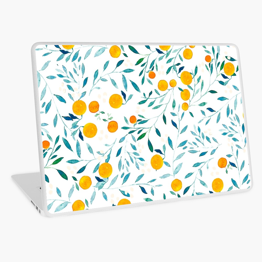 Orange Tree Laptop Skin