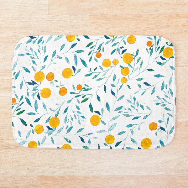 Orange Tree Bath Mat