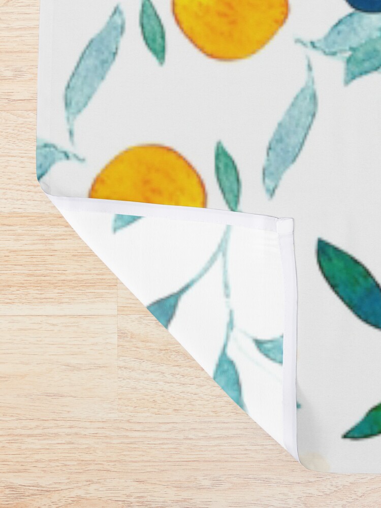 Alternate view of Orange Tree Shower Curtain