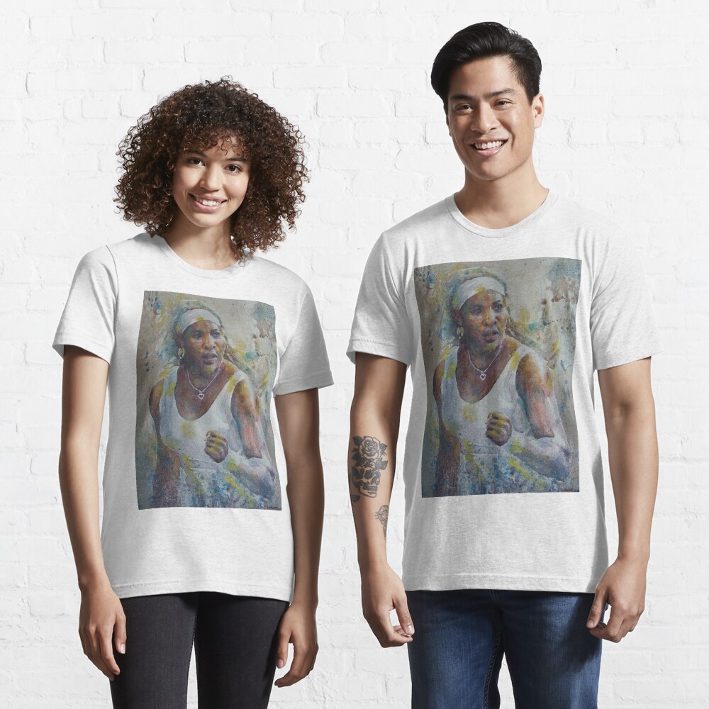 "Serena Williams - Portrait 5" T-shirt by artsNportraits ...