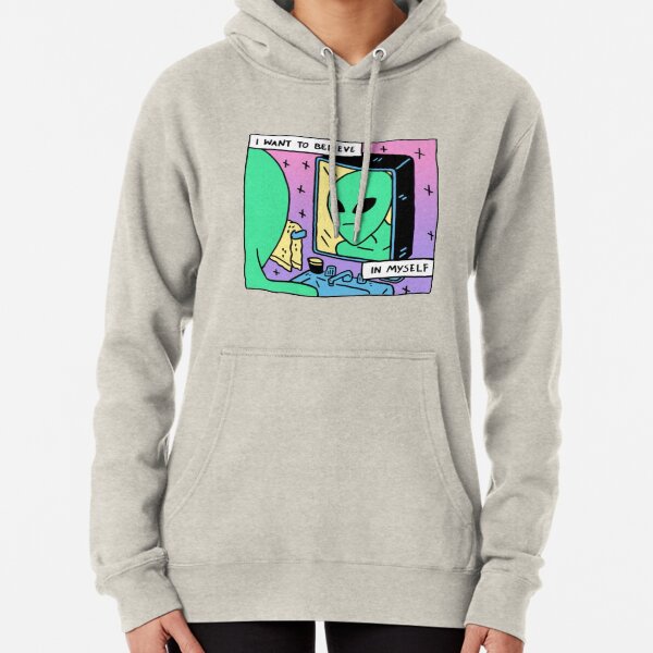 Unconfident Alien Pullover Hoodie