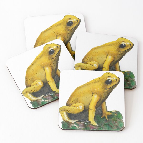 Item preview, Golden Poison Dart Frog on Jungle Floor designed and sold by Sam Hill.