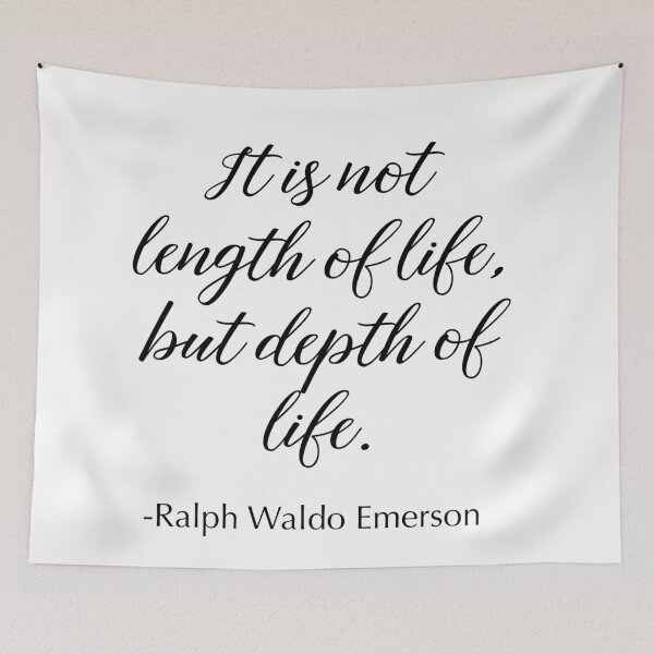 Item preview, It's not the length of life, but depth of life designed and sold by peggieprints.