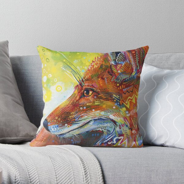 Red Fox Painting - 2012 Throw Pillow