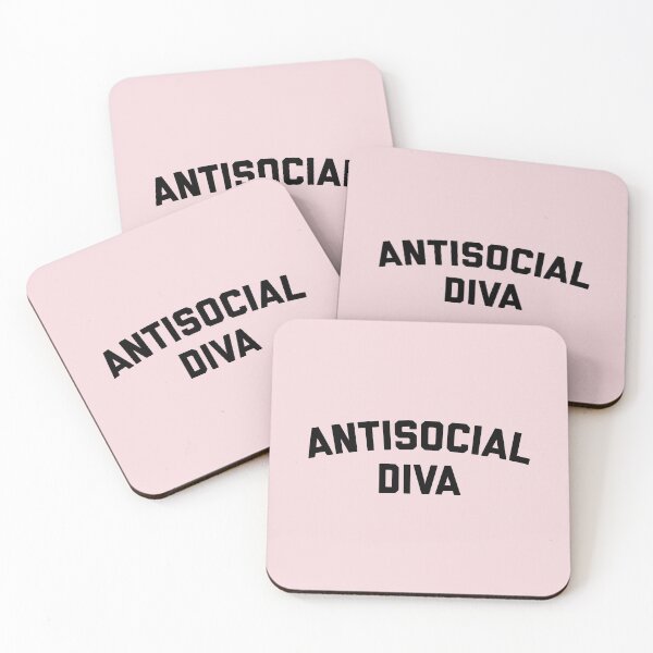 Item preview, Antisocial Diva Funny Quote designed and sold by quarantine81.
