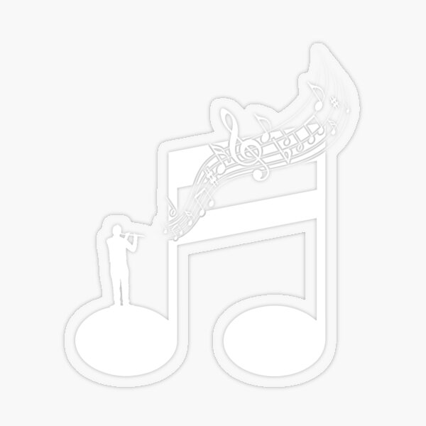 Sticker Querflote Redbubble