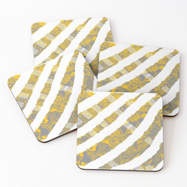 Item preview, Yellow & Grey Warp designed and sold by Dane Kelly.