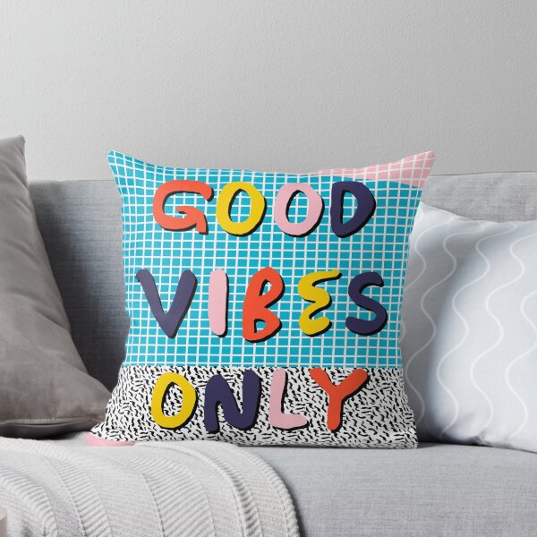 Item preview, Check it - good vibes happy smiles fun modern memphis throwback art 1980's 80's 80s 1980s 1980 neon  designed and sold by wackadesigns.