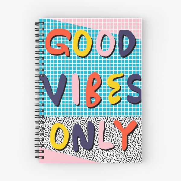 Item preview, Check it - good vibes happy smiles fun modern memphis throwback art 1980's 80's 80s 1980s 1980 neon  designed and sold by wackadesigns.