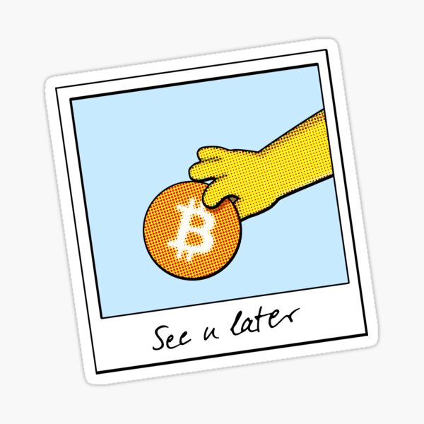 Wir sehen uns später Bitcoin Donut Sticker