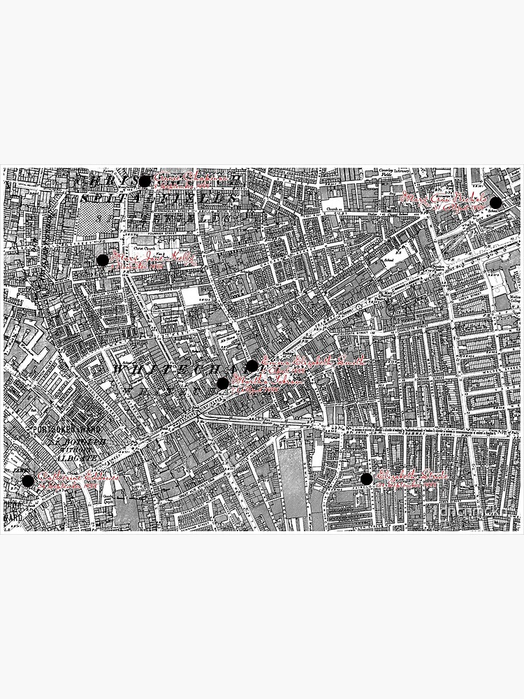 Jack The Ripper Map Of Victorian Whitechapel Metal Print By Dncnmckn jack-the-ripper-map-of-victorian-whitechapel-metal-print-by-dncnmckn