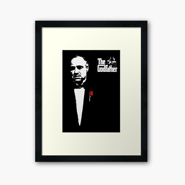 The Godfather Artwork, Posters, Prints, Tshirts, 1972 Movie For Men, Women, Kids Lámina enmarcada
