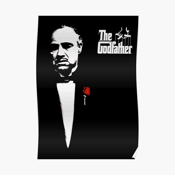 The Godfather Artwork, Affiches, Impressions, T-shirts, Film 1972 pour hommes, femmes, enfants Poster