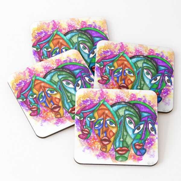 Item preview, Abstract Faces - Abstract Art designed and sold by Patricia Piotrak.