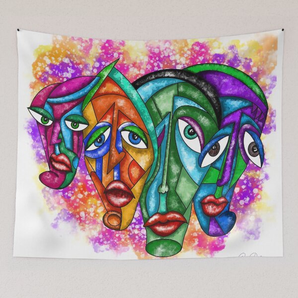 Item preview, Abstract Faces - Abstract Art designed and sold by Patricia Piotrak.