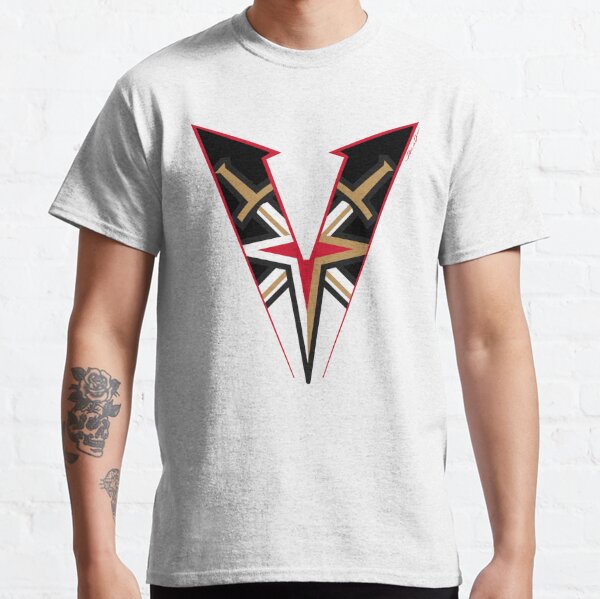 Vegas Golden Knights Sword Star V Logo Classic T-Shirt