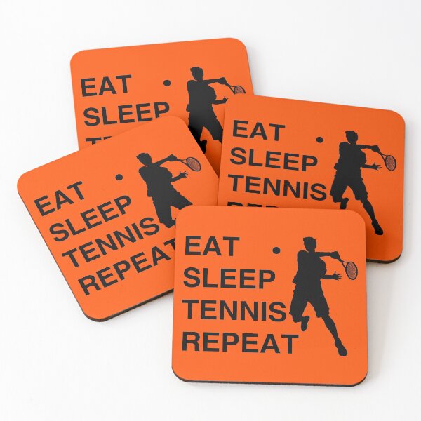 Item preview, Eat Sleep Tennis Repeat Black designed and sold by CharlieCreator.
