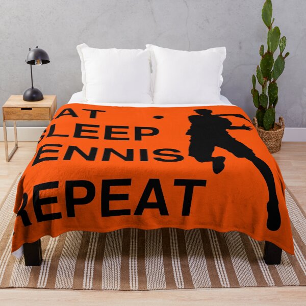 Item preview, Eat Sleep Tennis Repeat Black designed and sold by CharlieCreator.