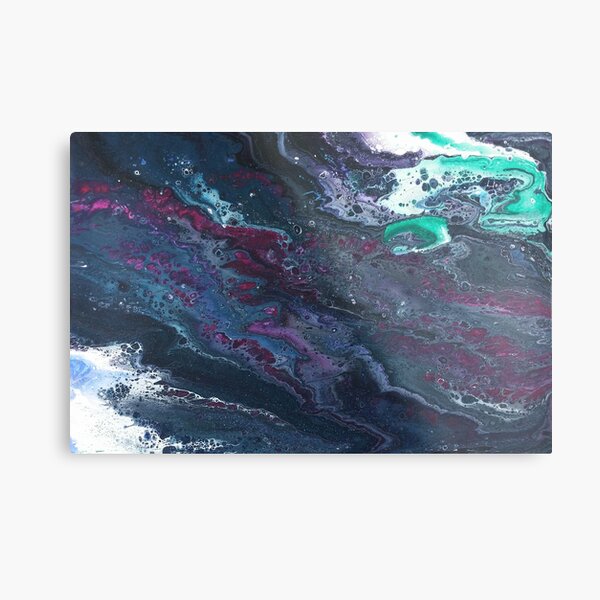 Skipping Between Raindrops Metal Print