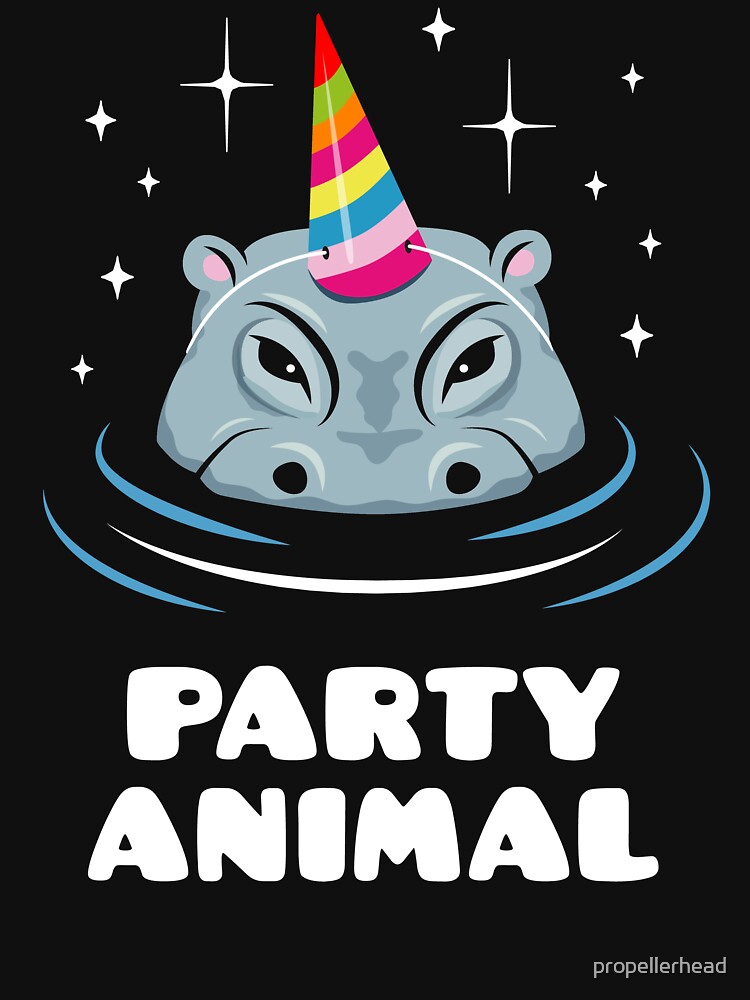 hippo with a hat