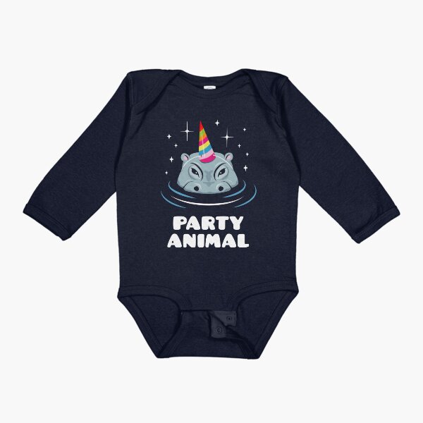 Item preview, Party Animal Hippo - Funny Hippo With Party Hat designed and sold by propellerhead.