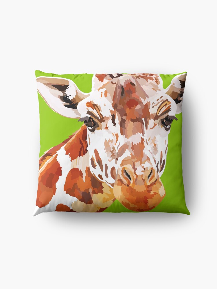 Alternate view of Giraffe - What's up? Floor Pillow