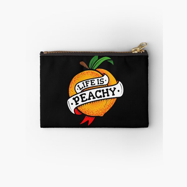 Item preview, Life Is Peachy Peach Tattoo - Fruit Tattoo - Retro Tattoo designed and sold by propellerhead.