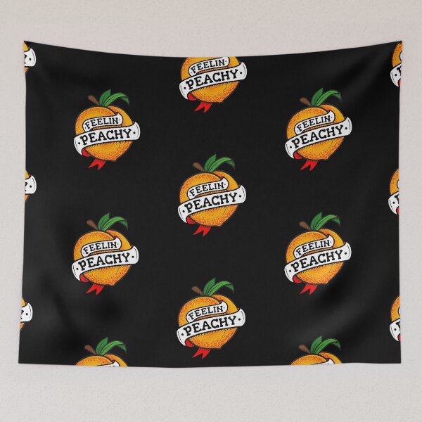 Item preview, Feelin Peachy Tattoo - Retro Peach tattoo designed and sold by propellerhead.