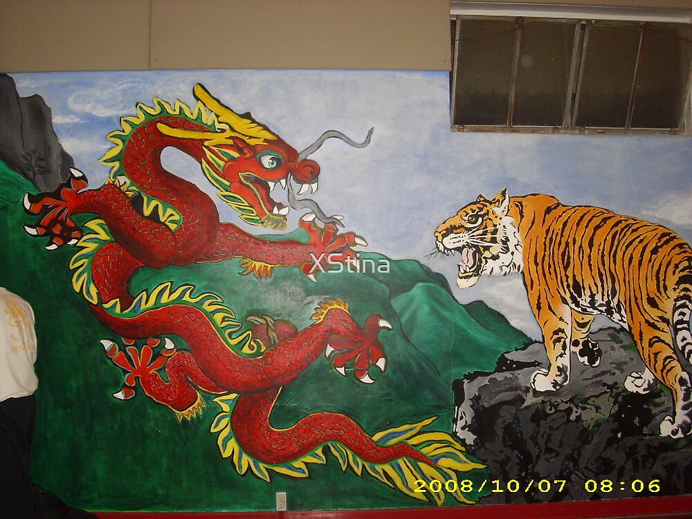 "Dragon VS Tiger" by XStina  Redbubble
