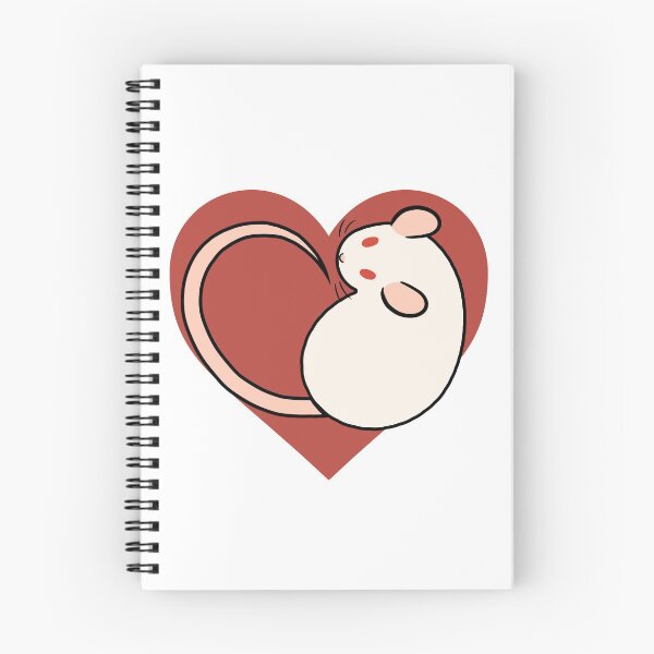 Item preview, Heart Rat - Pink Eyed White designed and sold by Ratfrens.